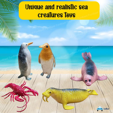 OceanQuest | Tauche in ein magisches Meer - Spielset mit kleinen Meeresbewohnern für Bad und fantasievolles Spiel